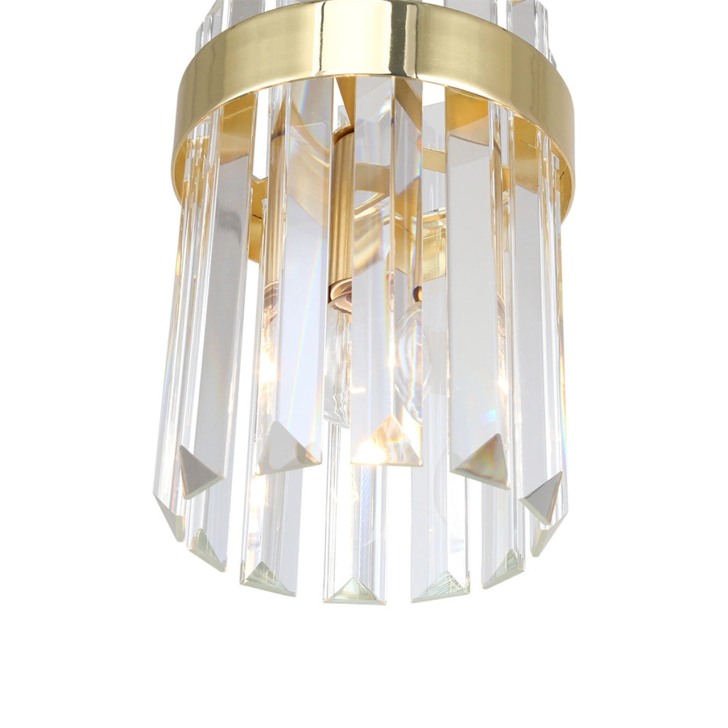 Lampada sospensione Vetro vetro oro E14 Light Prestige