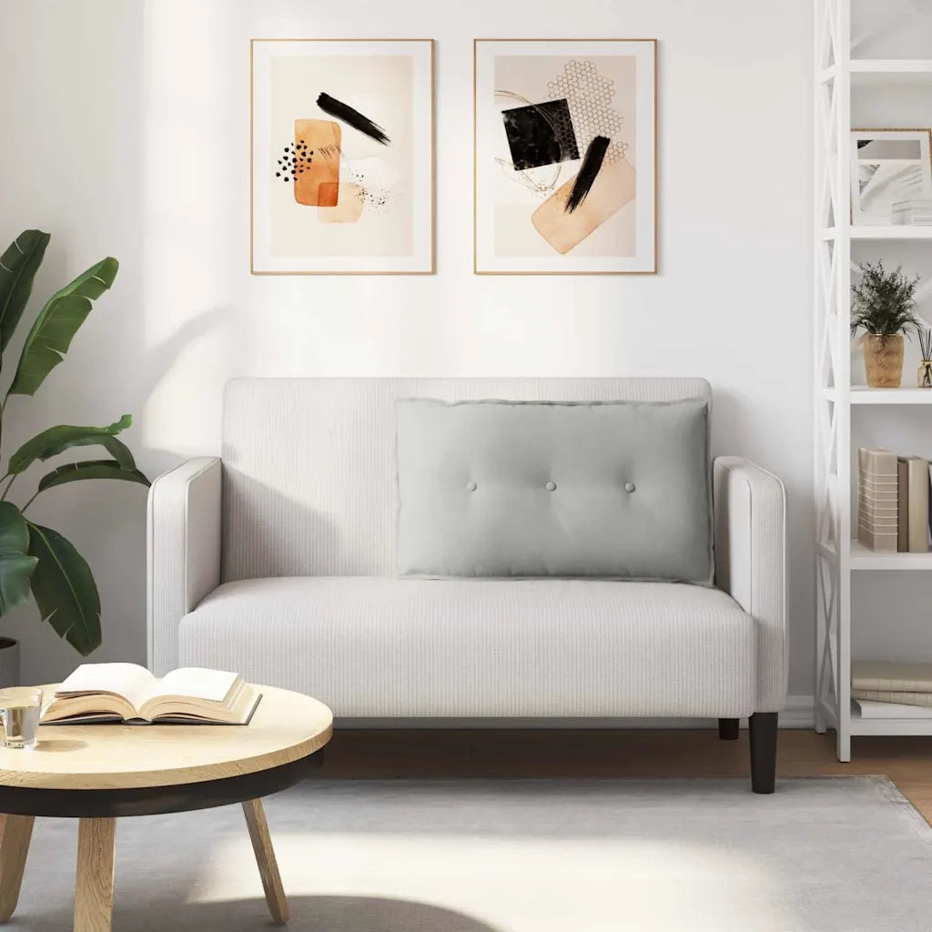 Cuscino per Schiena Grigio chiaro 80 x 50 cm 42014731