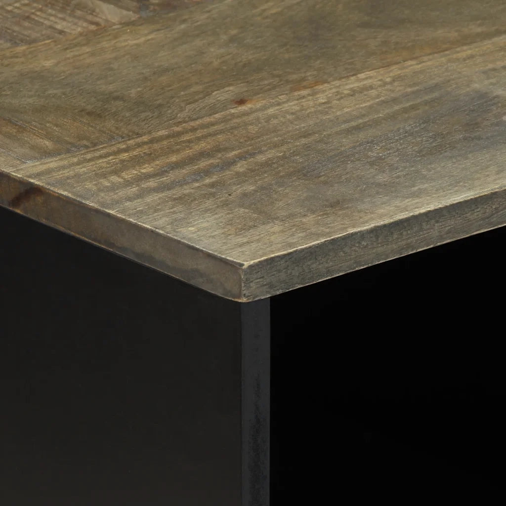 Tavolino da Salotto-Tavolino da soggiorno-Tavolo Grigio Chiaro 80x50x40 cm Legno di Mango 684291