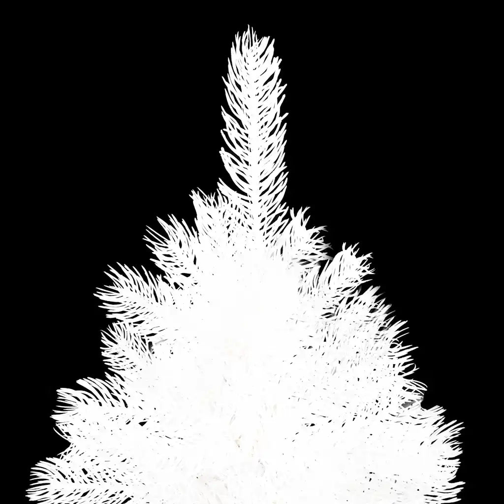 Albero di Natale Artificiale con Aghi Realistici Bianco 210 cm 321024