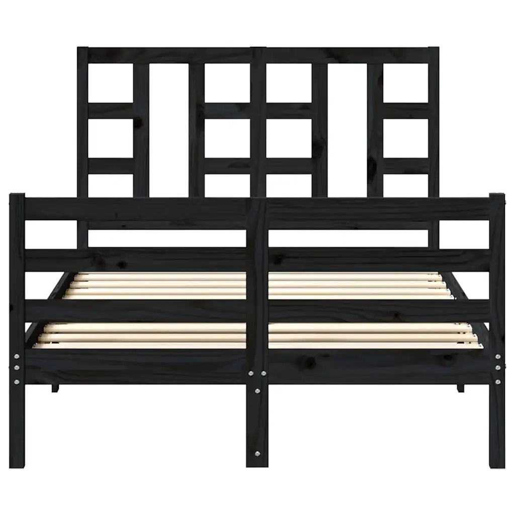 Testiera per Letto Miele 206x4x100 cm in Legno Massello di Pino