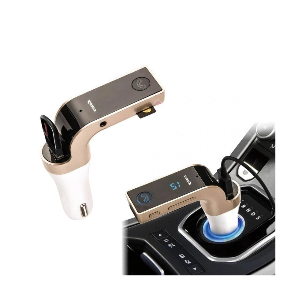 Trade Shop - Caricabatterie Carg7 Auto Trasmettitore Bluetooth Usb Tf Card Android Ios Tablet -