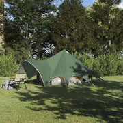 Tenda Teepee per 3 Persone Verde e Grigio 312 x 312 x 197 cm 42004008