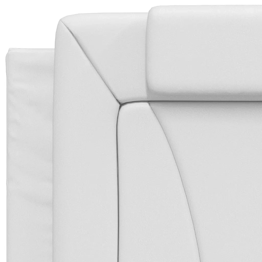 Letto Viana con Materasso Bianco 80x200 cm in Similpelle