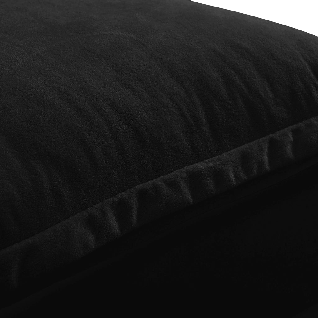 Divano Angolare Modulare U con Ottomane ¨C MINIMAL ¨C Chenille Nero