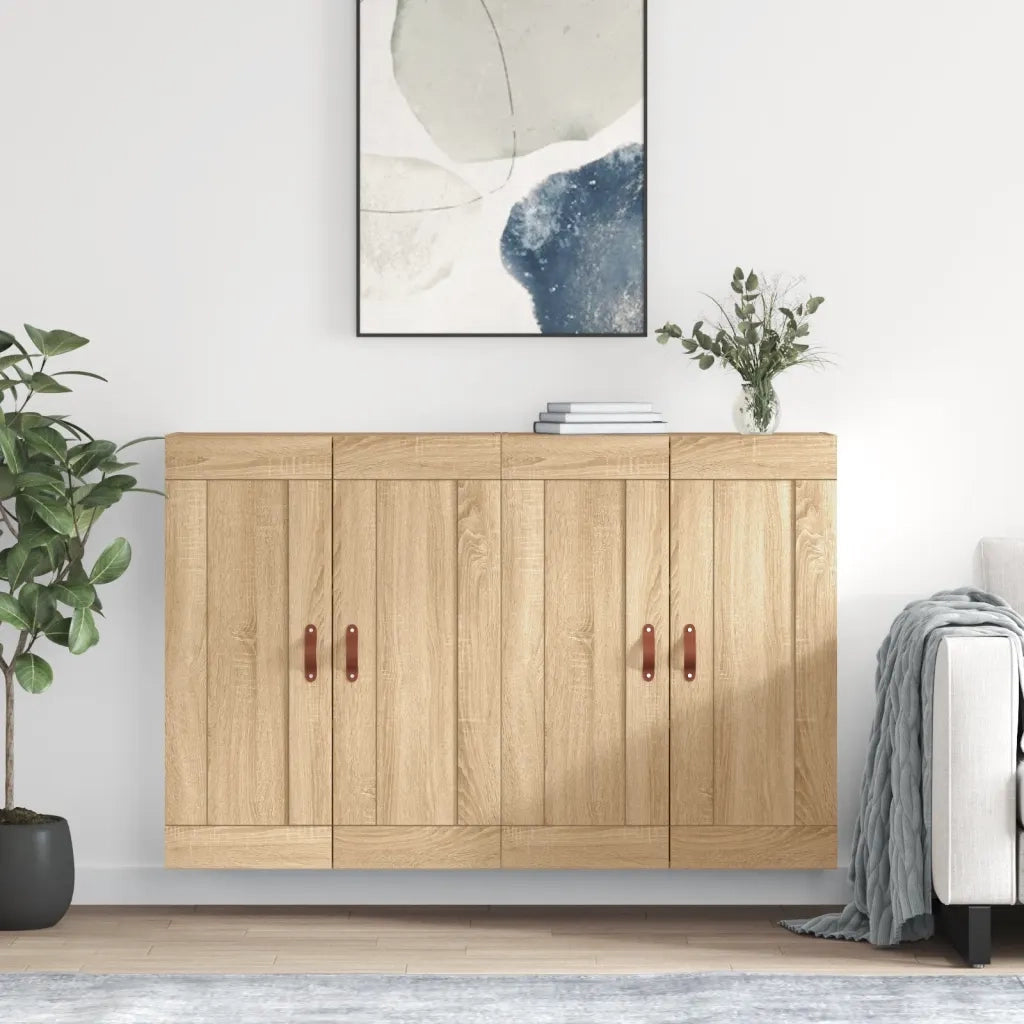 Armadietti a Parete 2 pz Rovere Sonoma in Legno Multistrato CFW6585110