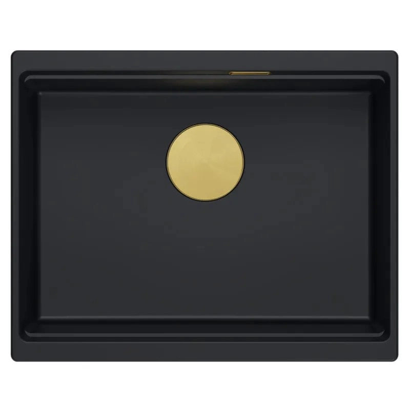 Lavello In Granito Logan 100 Black Tappo nero