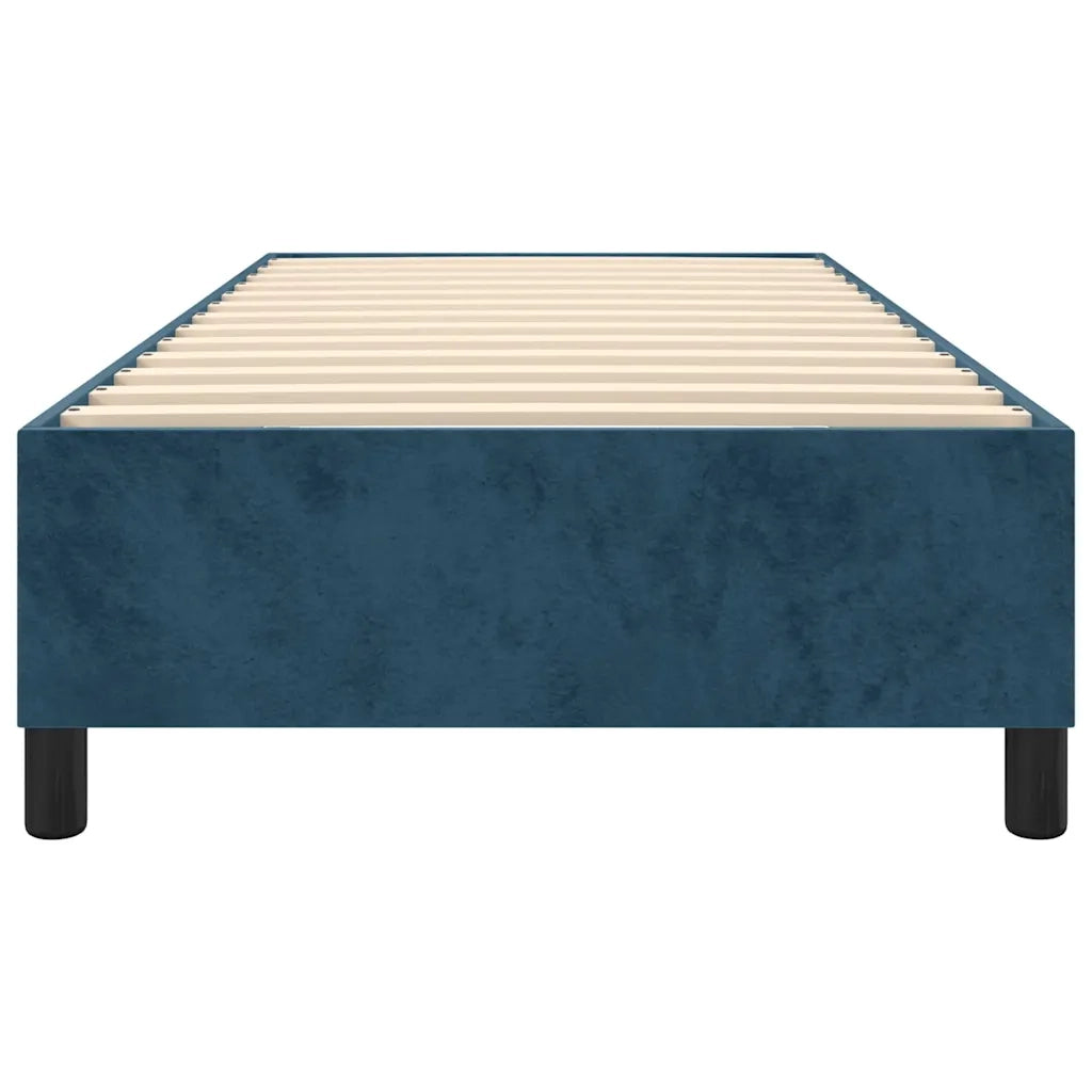 Struttura Letto a Rete a Molle Blu Scuro 90x200 cm in Velluto 3121100