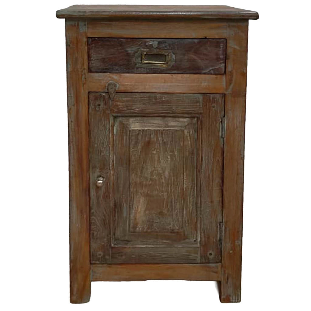 Comodino in legno fatto a mano46x35x73h cm