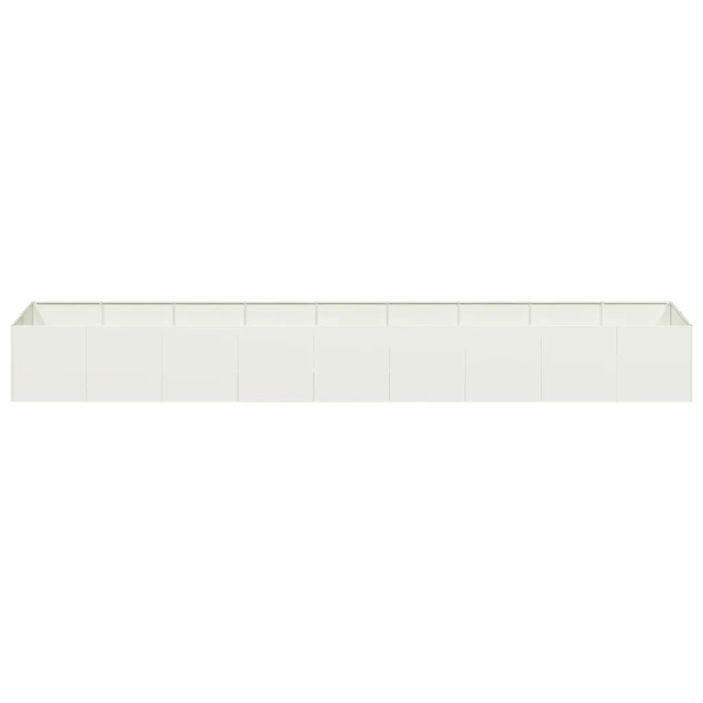 Fioriera Bianca 360x80x40 cm in Acciaio 860767