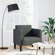Divano Sedia con Braccioli-Poltrona-Sofa Relax Grigio Scuro 54 cm Tessuto a Coste