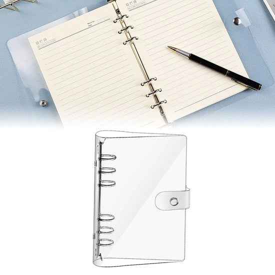 Taccuino A5 con Copertina Transparente e Fogli Separati