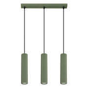 Lampada a sospensione KARBON 3L verde oliva