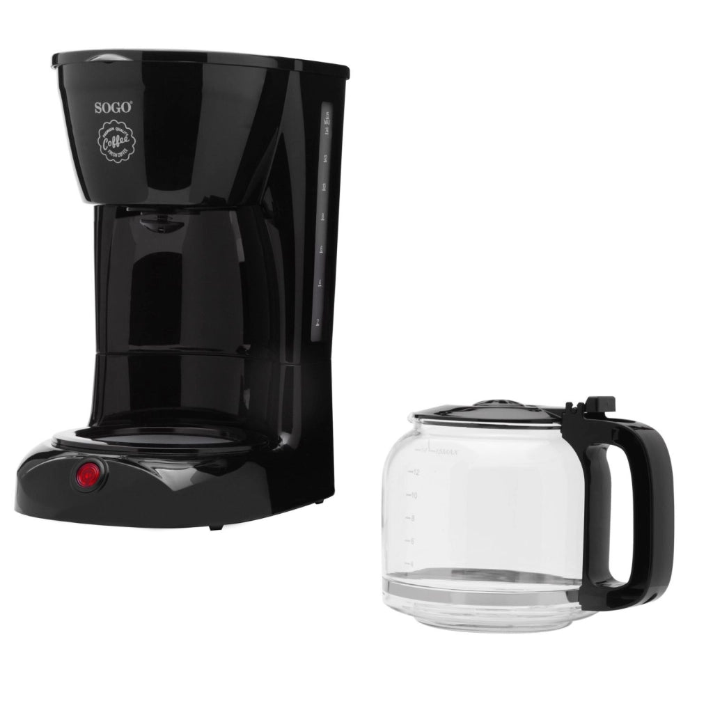 Macchina caffè americano a goccia elettrica, caraffa vetro 1,8L, 15 tazze con funzione antigoccia 950W - SOGO
