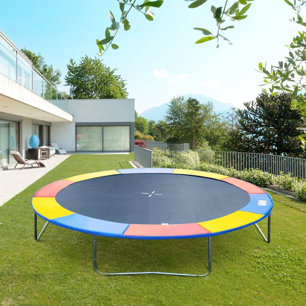 Copertura per Trampolino Elastico Rosso Giallo e Blu Ø244 cm