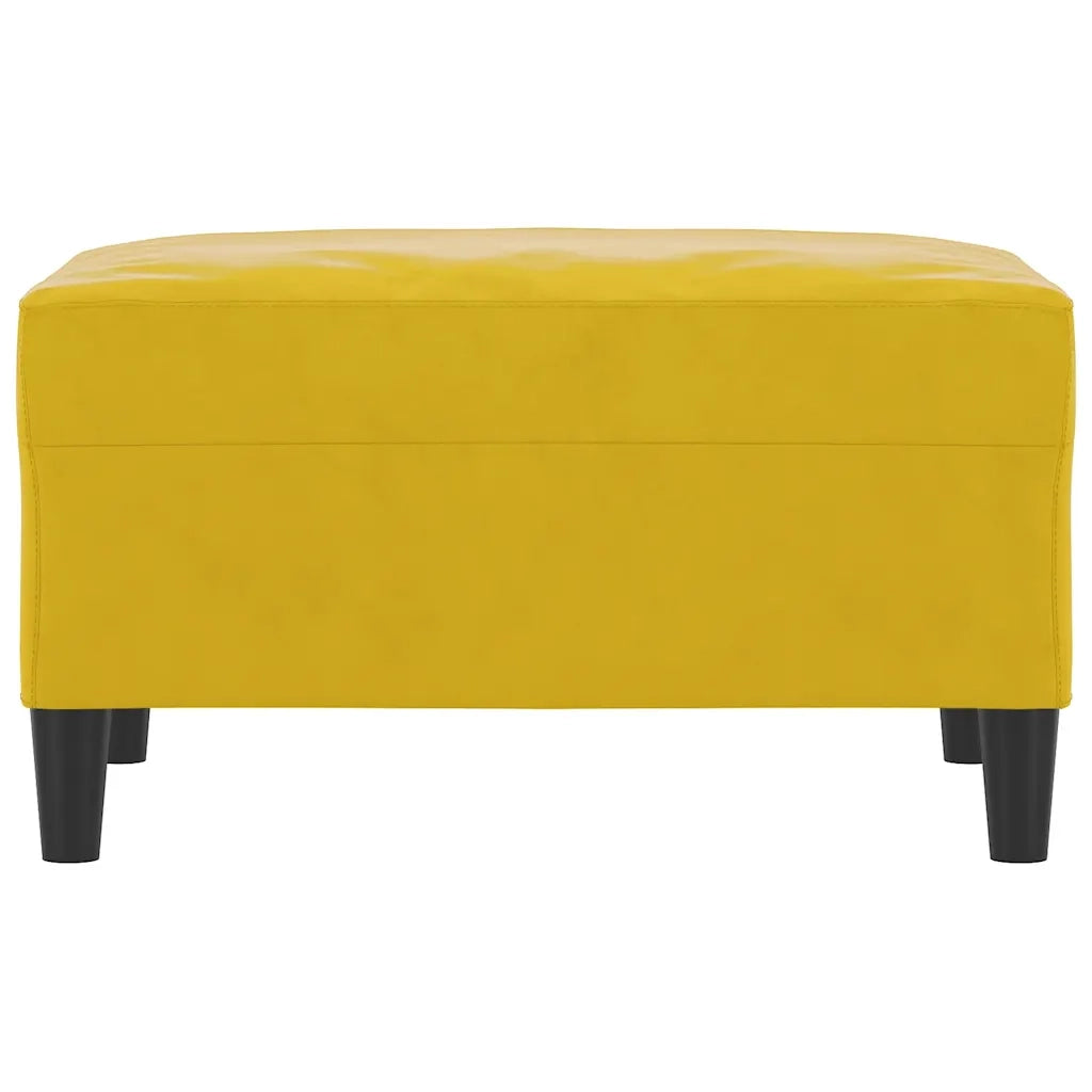 Poggiapiedi giallo 70x55x41 cm in Velluto 349323