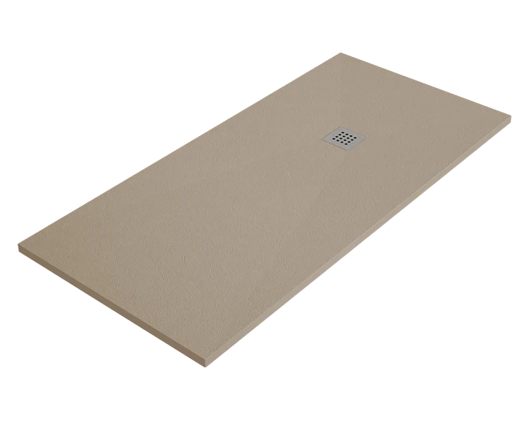 Piatto doccia ARDESIA 70x100 cm Cuoio griglia in acciaio