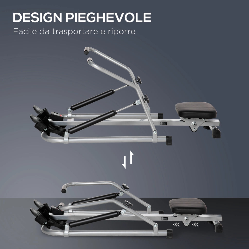 Vogatore Pieghevole ¨C Minimal ¨C Acciaio ABS 129x70x70 cm