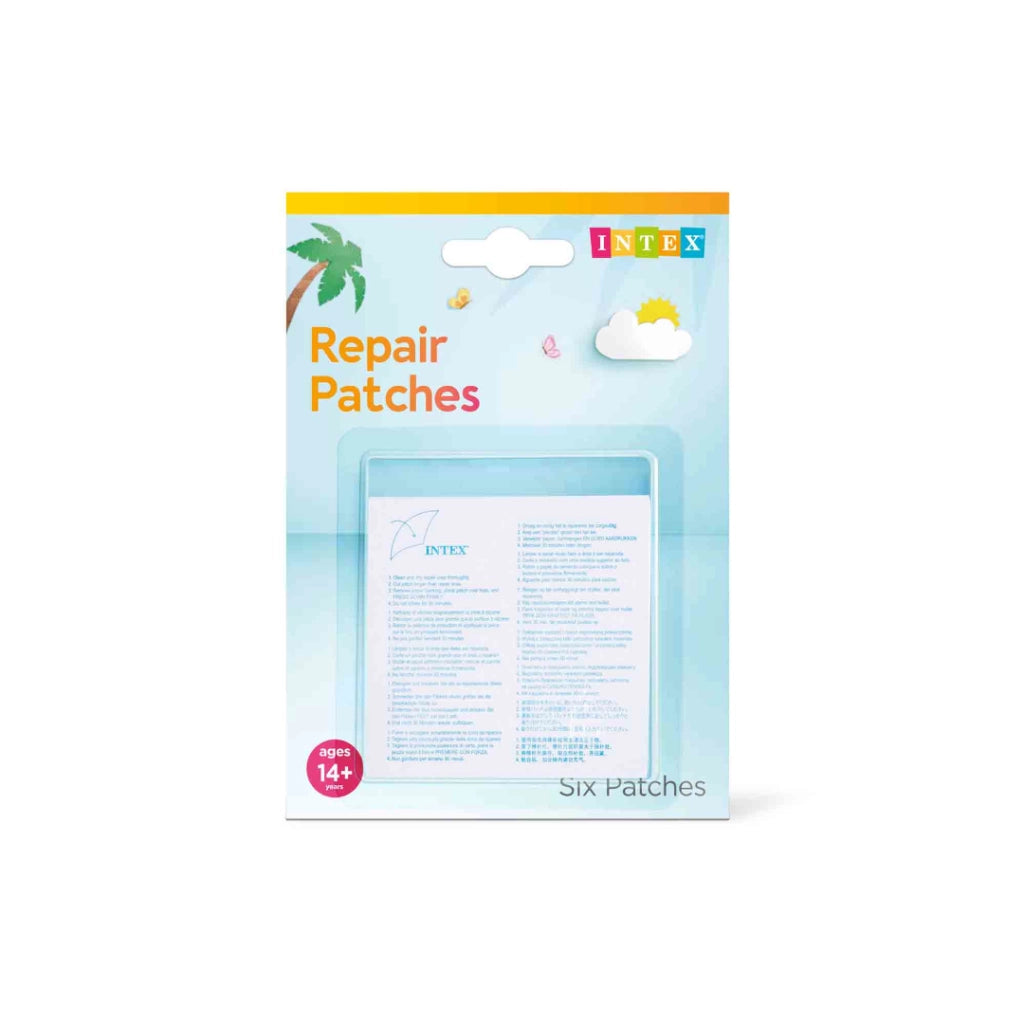 Intex SET 6 TOPPE DI RIPARAZIONE 7X7CM IN PVC