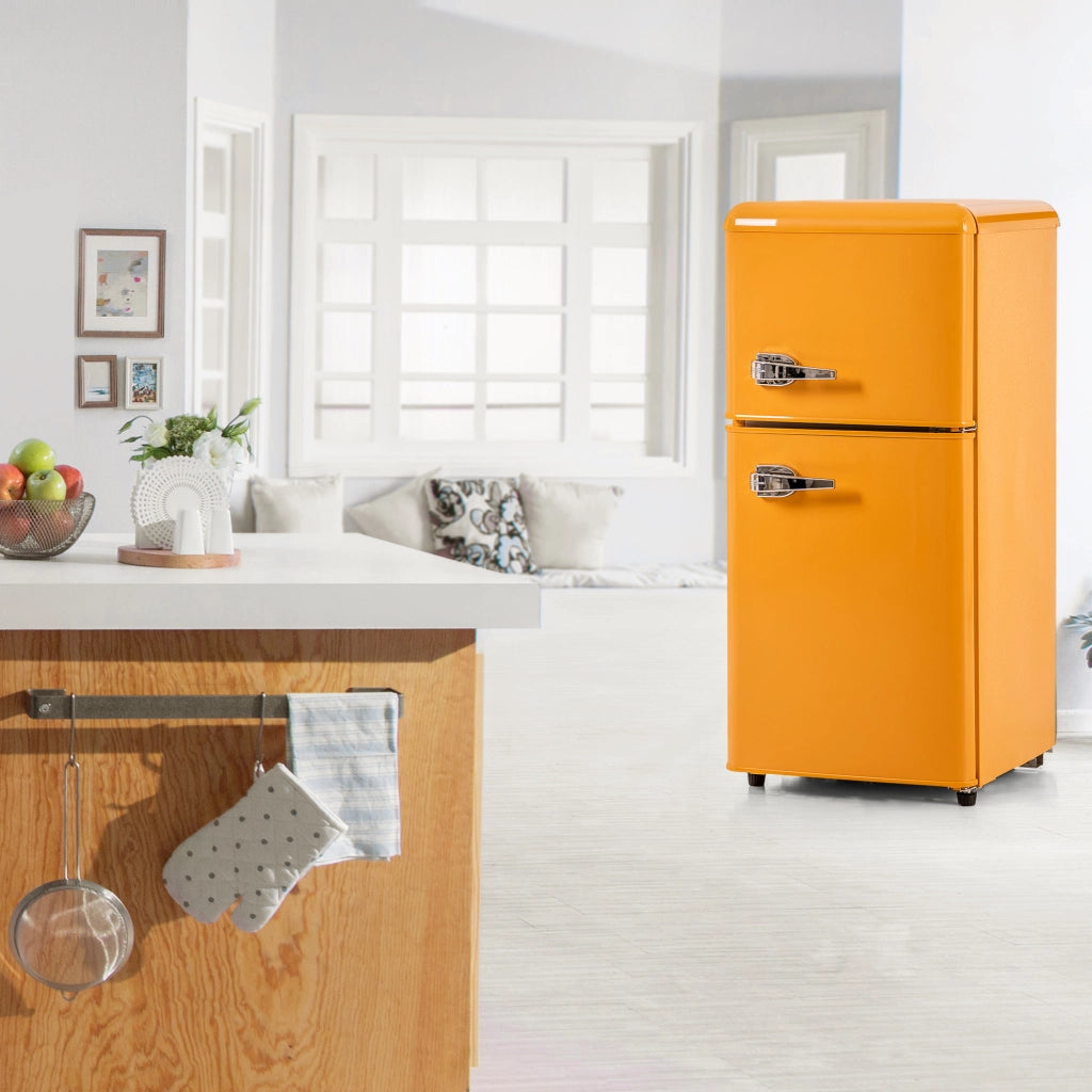Frigorifero Combinato Retr¨° ¨C MINIMAL ¨C 86,8x45,5 cm, 60L, Classe E, 2 Porte