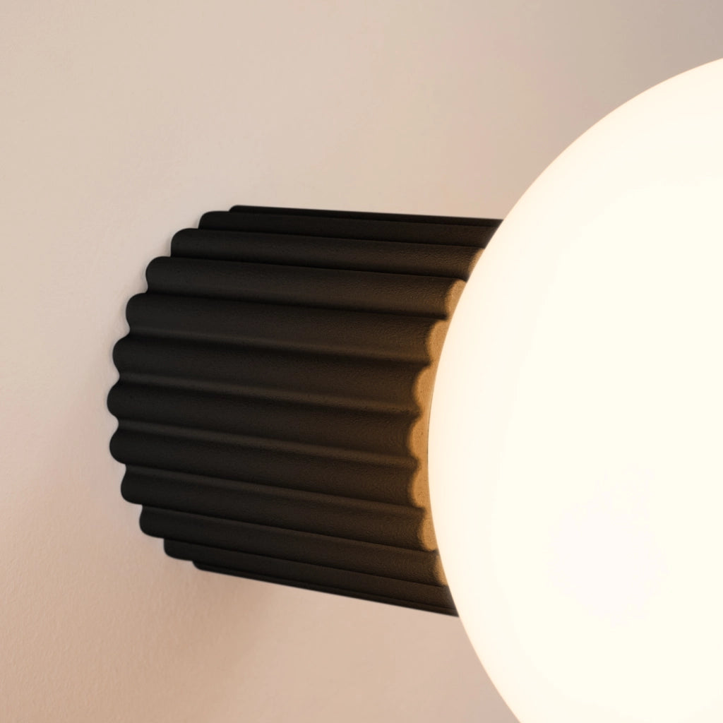 Lampada da parete HALO nera IP44