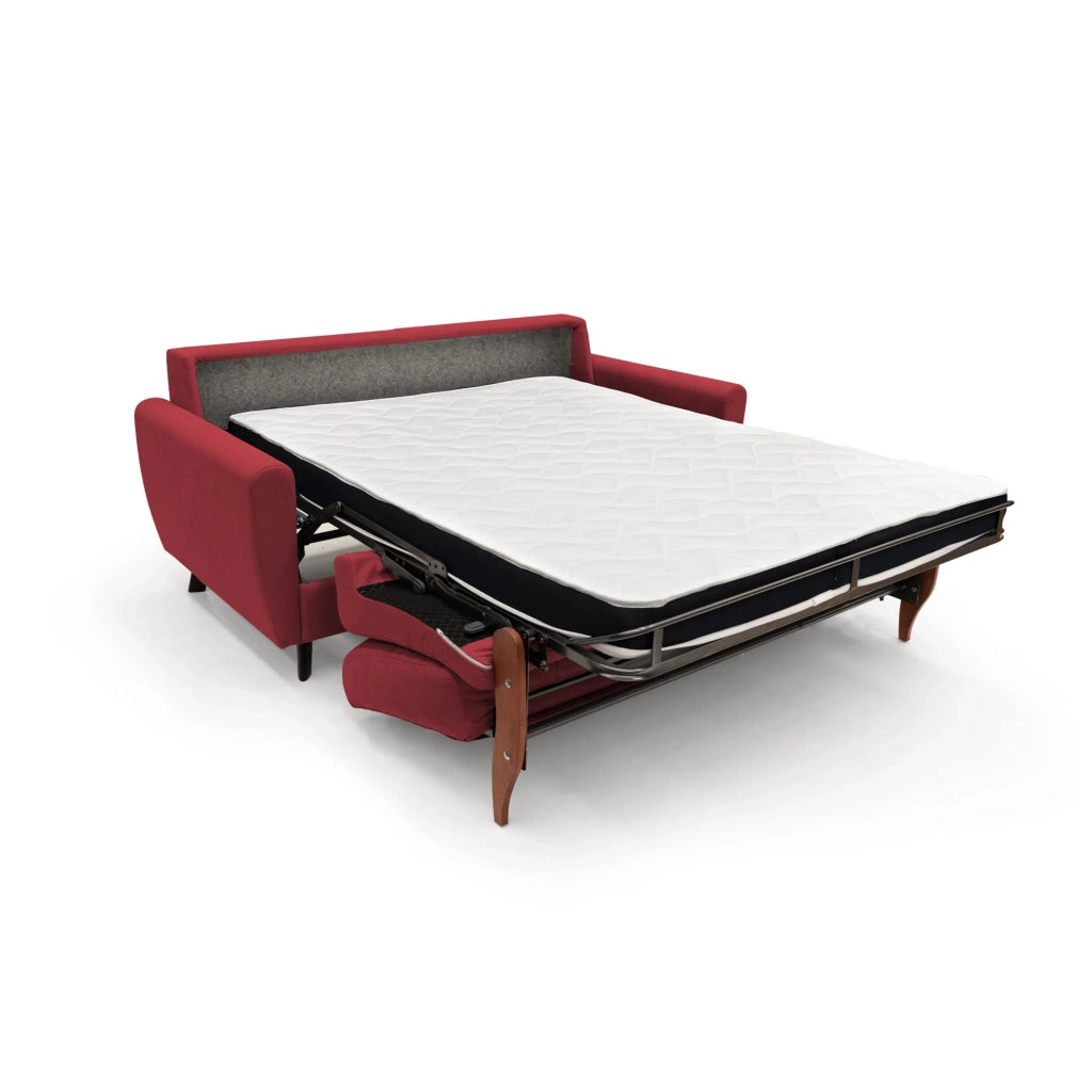 Callisto Divano letto matrimoniale 188 cm rosso
