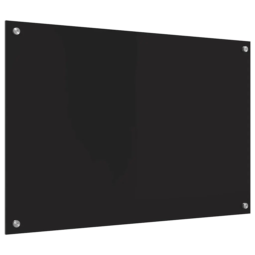 Rivestimento da Cucina-Paraschizzi per Cucina Nero 90 x 60 cm vetro temperato