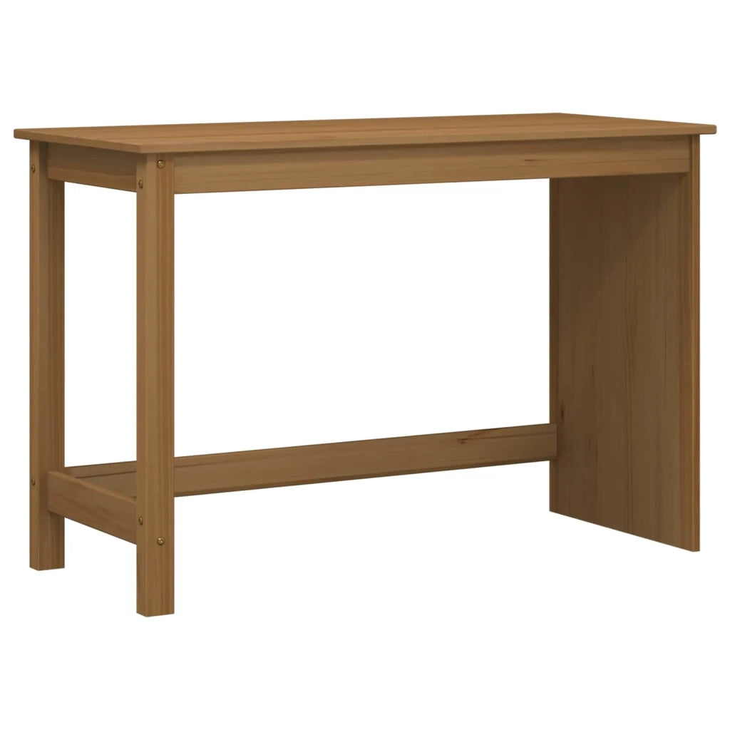 Set scrivania e mobiletto su ruote MOSS 2 pcs Marrone Miele