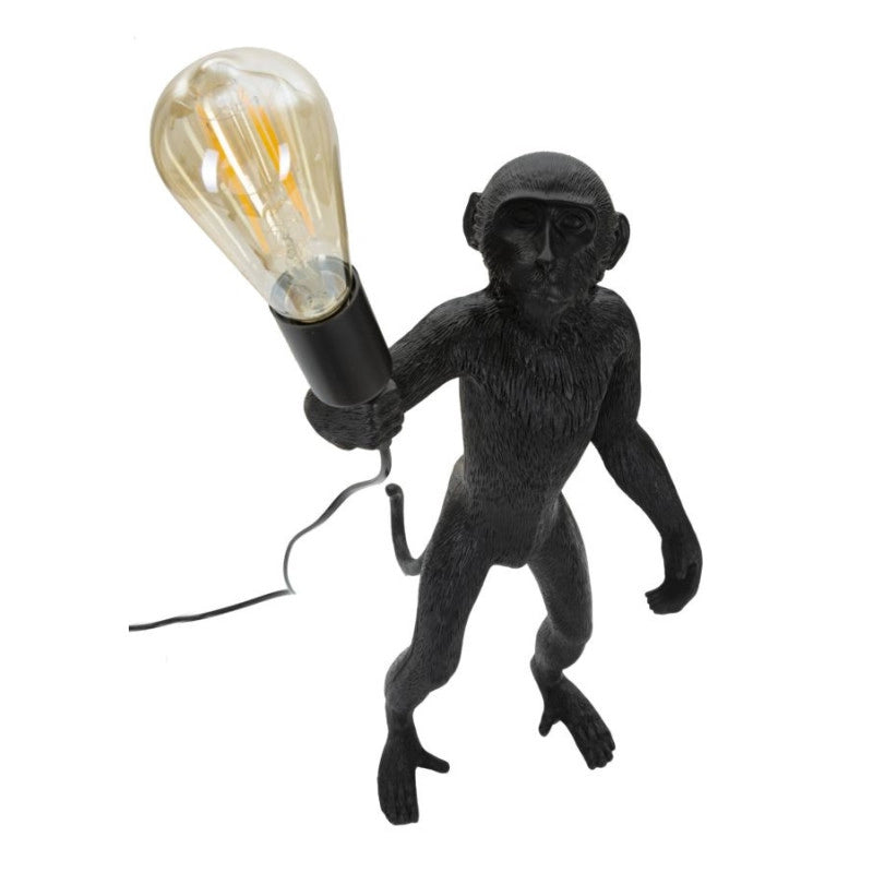 Lampadelle A Da Tavolo Monkey Nero cm ø 26x34x55