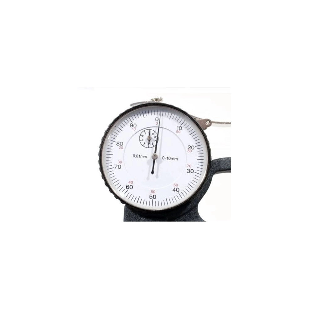 Trade Shop - Micrometro Spessimetro A Leva Con Quadrante Analogico A Lancetta 0-10 X 30 Mm -