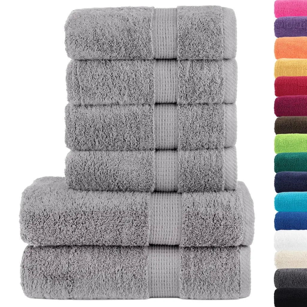 Set ASciugamani SOLUND 6 pz Grigio 600 gsm 137560