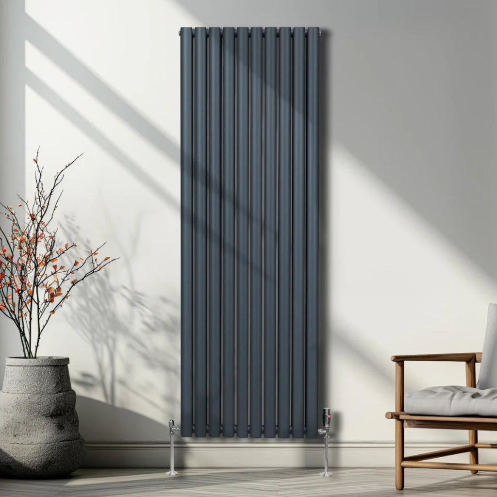 Radiatore a colonna oval Grigio Antracite 1800mm x 600mm