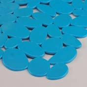 TAPPETO DOCCIA SASSOLINI 54X54 CM AZZURRO