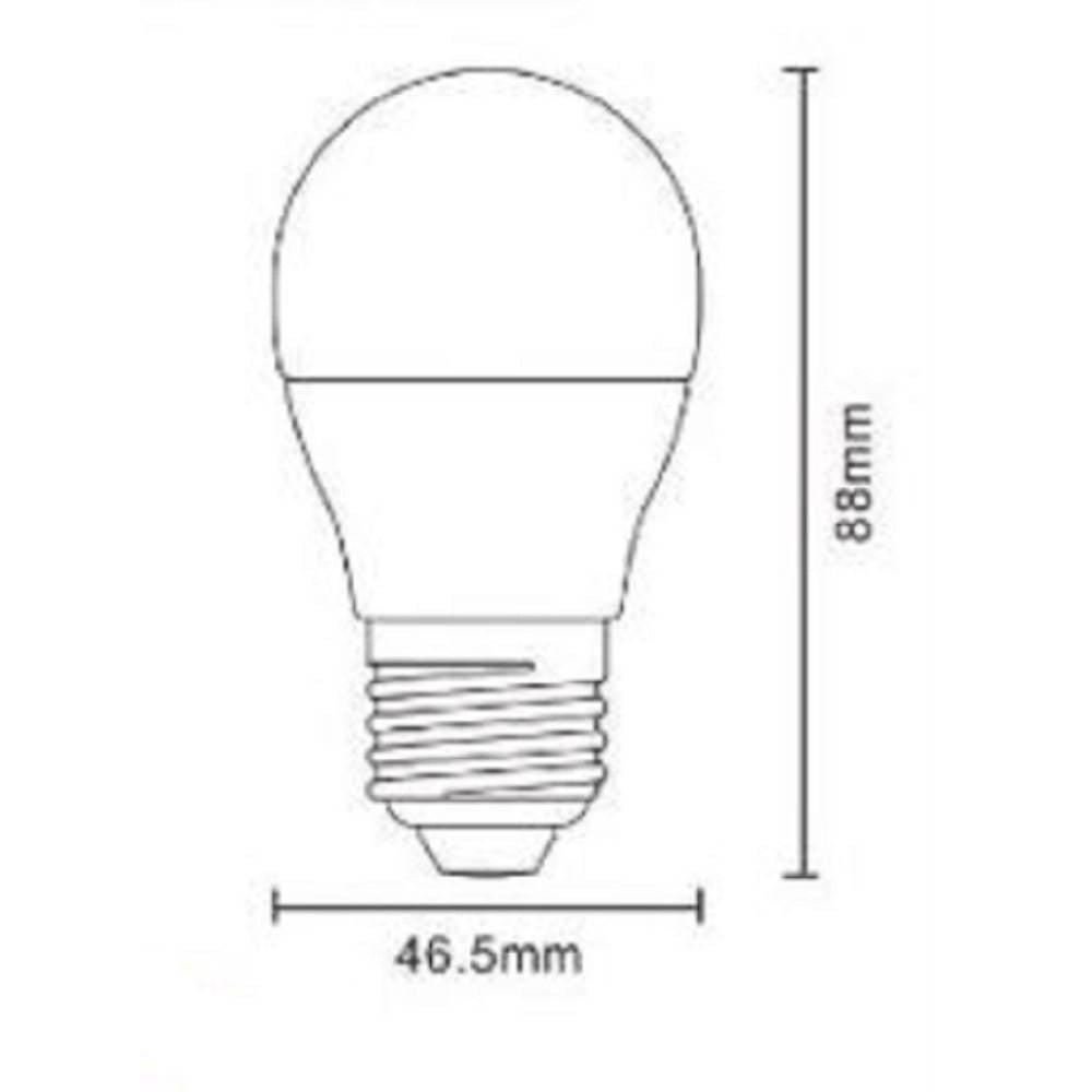 Trade Shop - Lampadina Led E27 9 W 820lm Mini Globo G45 Smd Luce Calda Fredda Naturale G45-9w -
