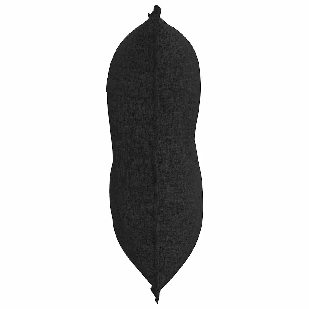 Cuscino per Schiena Nero 80 x 19 x 50 cm Tessuto 42014703