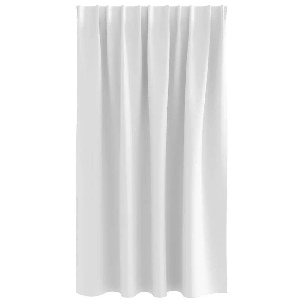 Tende Blackout con Anelli 2 pcs Bianco brillante 140 x 140 cm 4107493
