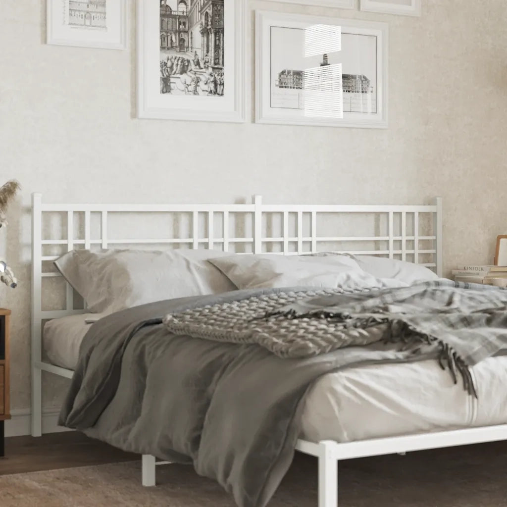 Testiera di Ricambio in Metallo Bianco 180 cm 376409