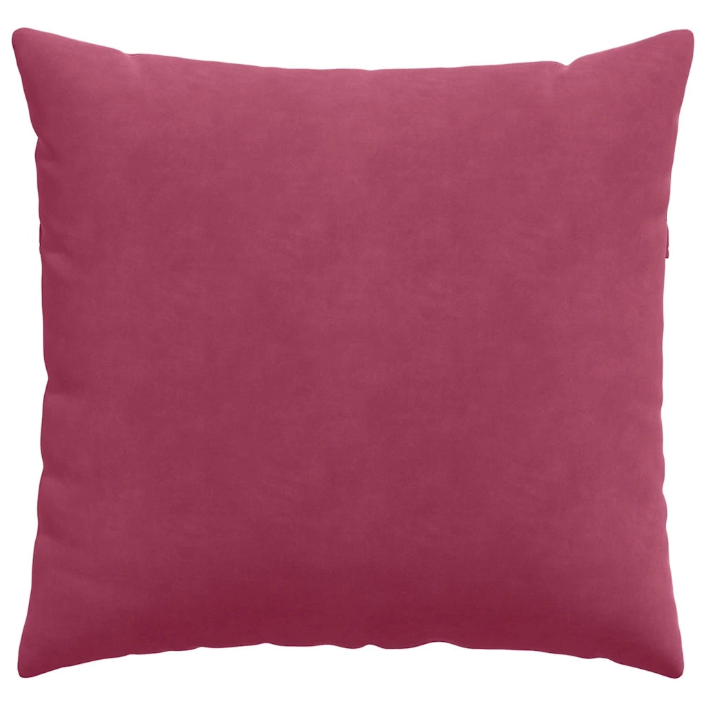 Cuscini da Divano 2 pcs Rosso Vino 45 x 45 cm Tessuto in Cords 42013933