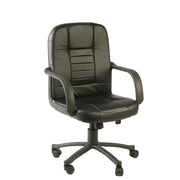 ARCHIMEDE HC4418 Detroit Poltrona Direzionale, Finta Pelle, Nero, 59 x 56 x 99 cm, metallo, ruote;altezza_regolabile