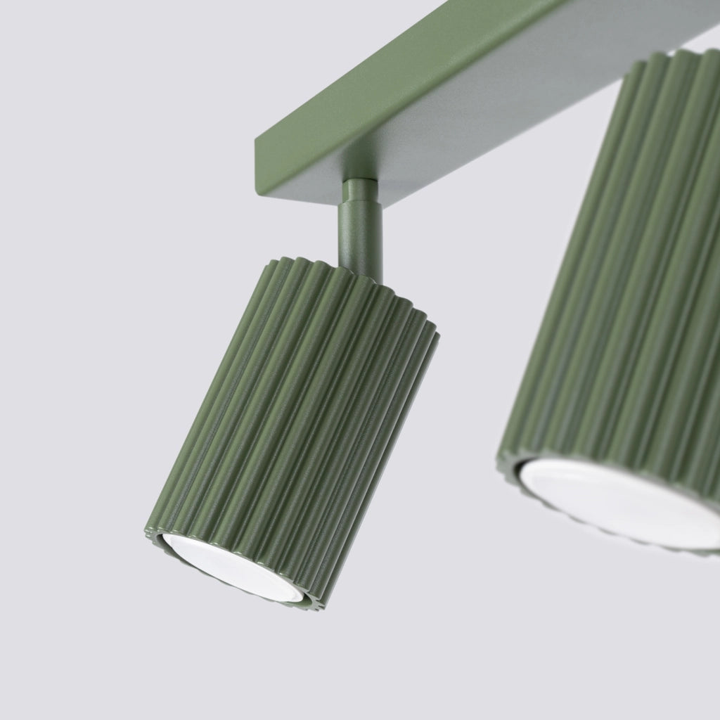 Lampada da soffitto KARBON 3L verde oliva
