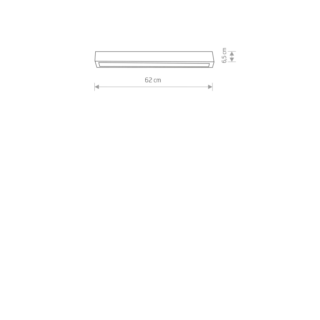 Nowodvorski Straight plafoniera soffitto grafite 62cm 7552