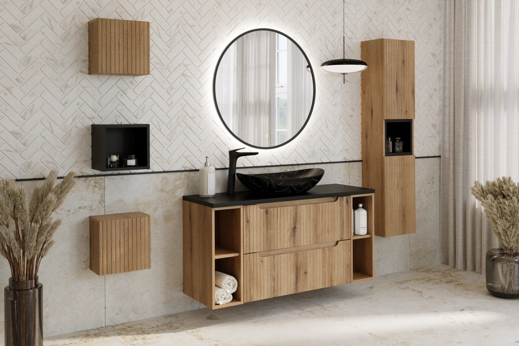 Set mobili bagno 120 cm con piano Nova Coast Evoke 120 cm