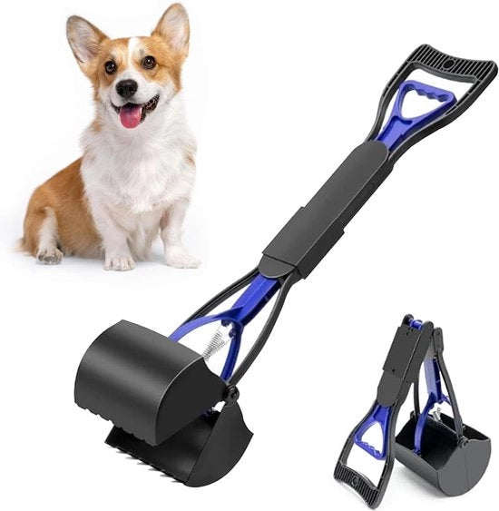Fodera portatile per cani - 60 cm pieghevole blu.