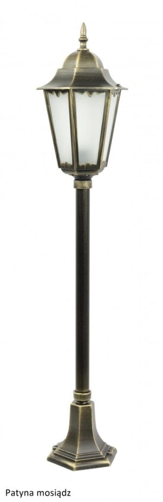 Lampada da giardino SU-MA Retro 115cm E27 nera IP43