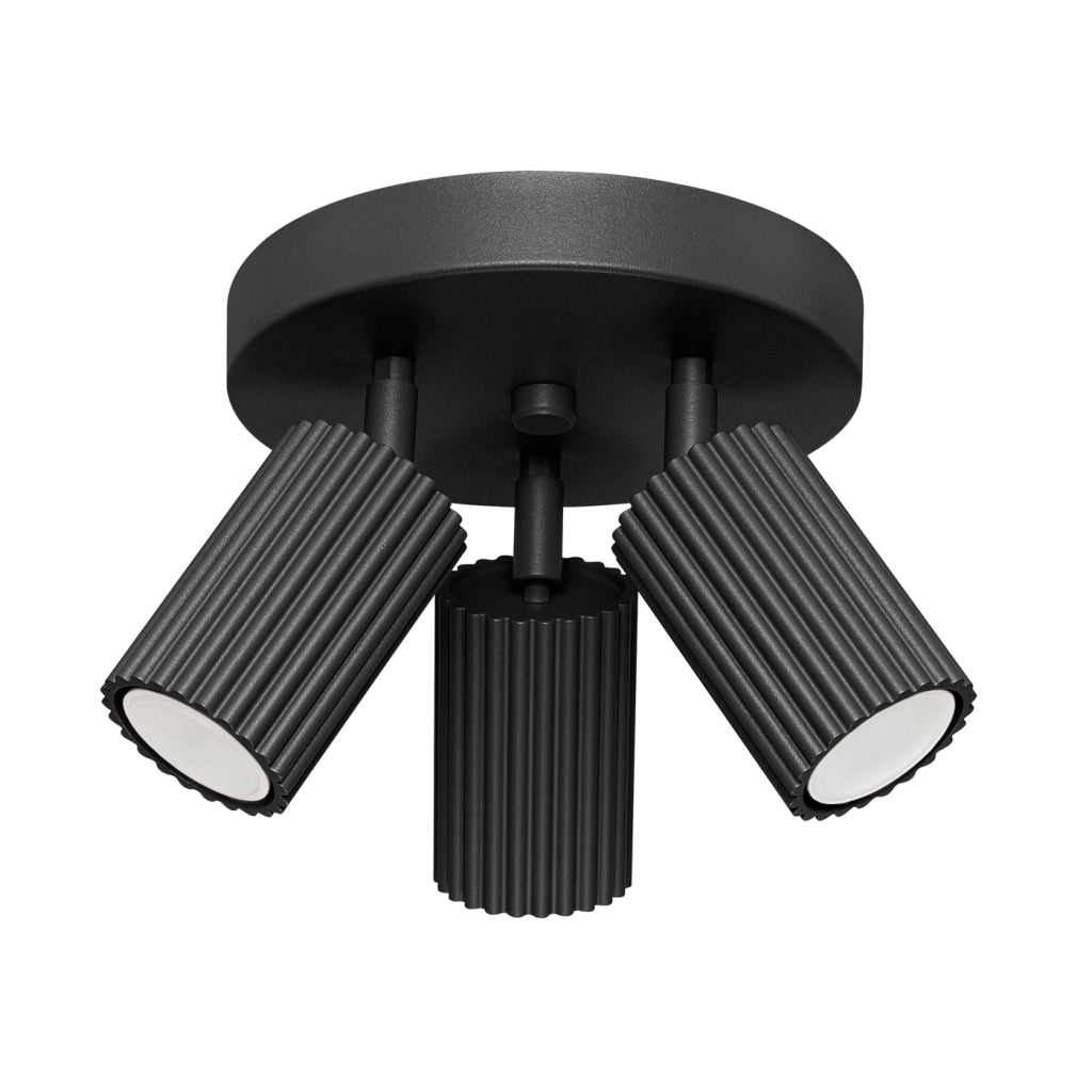 Lampada da soffitto KARBON 3P nero