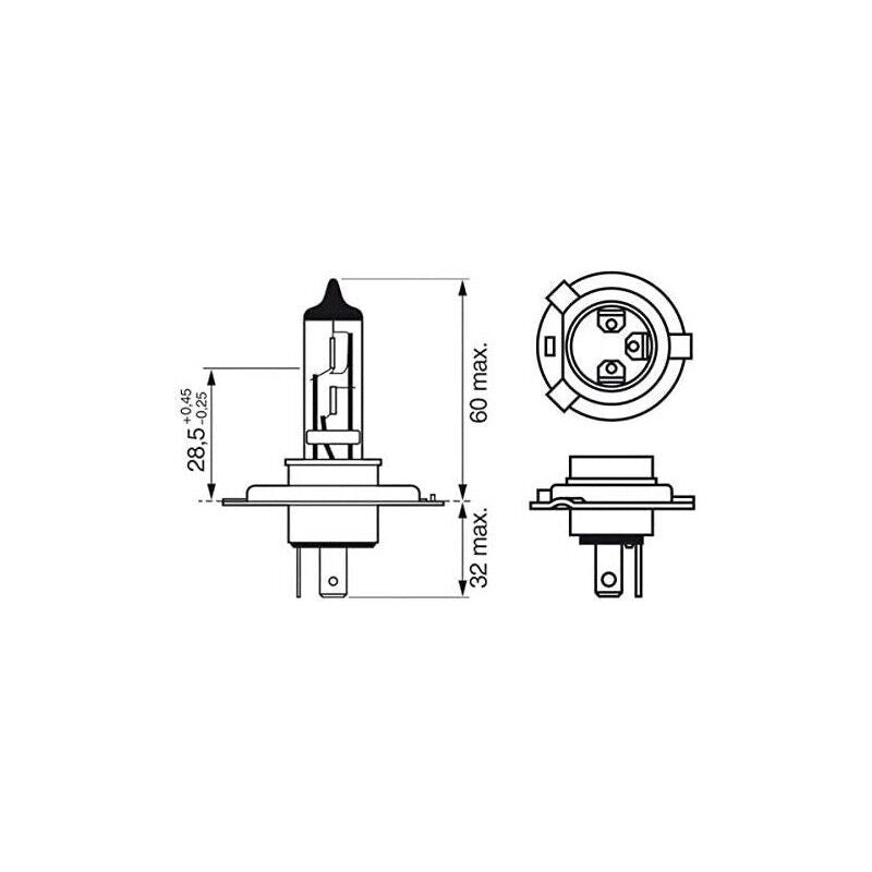 BOSCH LAMPADINA LONG LIFE H4 12V 60/55W