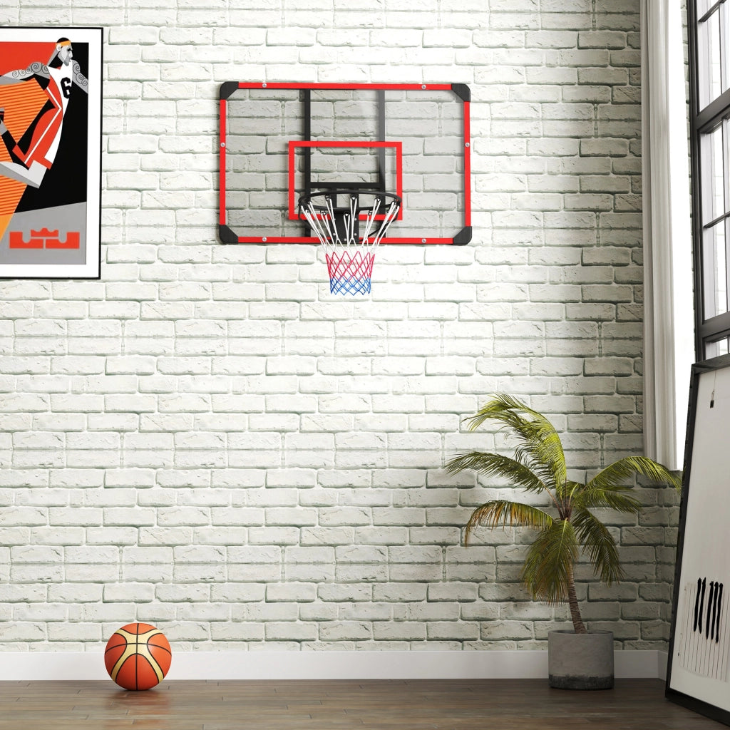Canestro da Basket da Muro ¨C zephmum ¨C Nero 113x61x73 cm