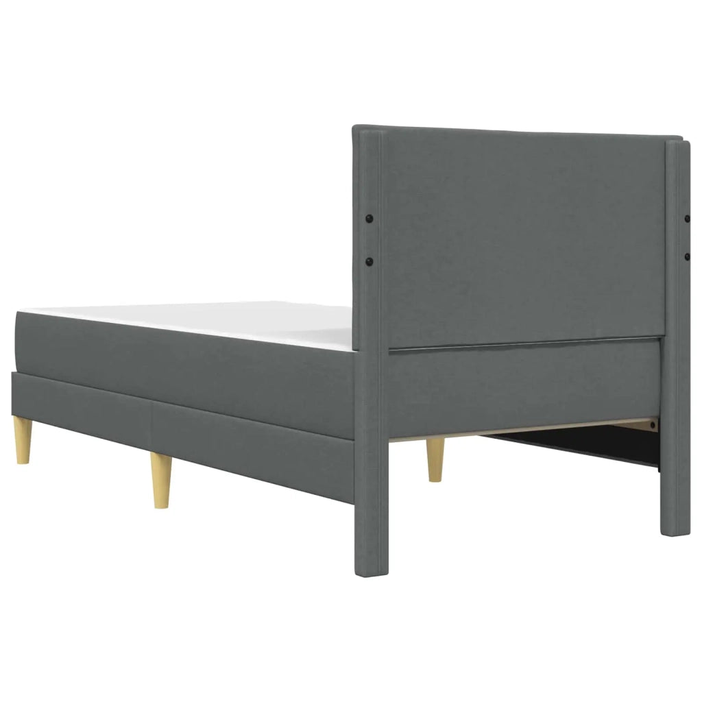 Struttura del letto-Giroletto Grigio scuro 80 x 200 cm Poliestere