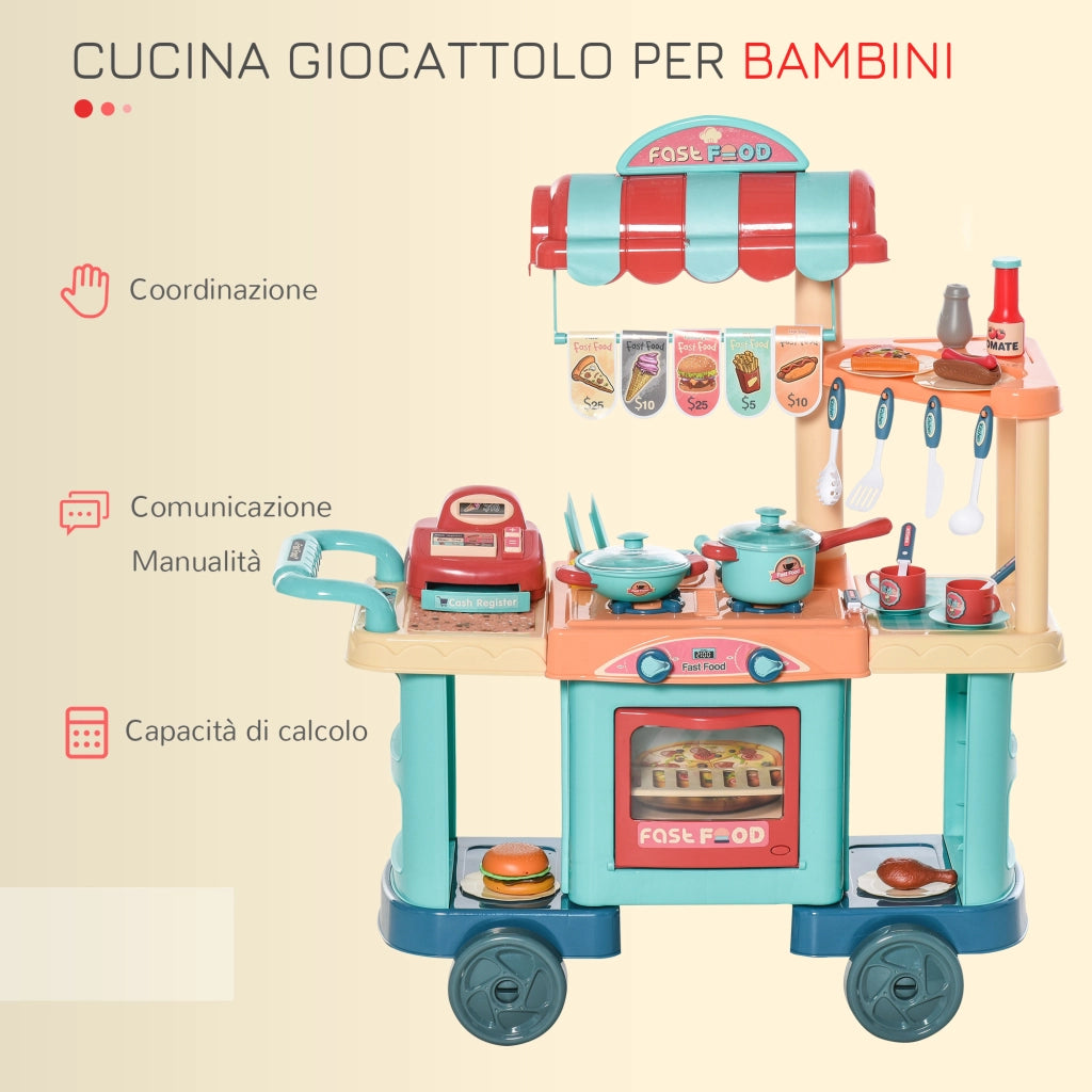 Cucina Giocattolo per Bambini ¨C Minimal ¨C 79.5x33x90.5 cm