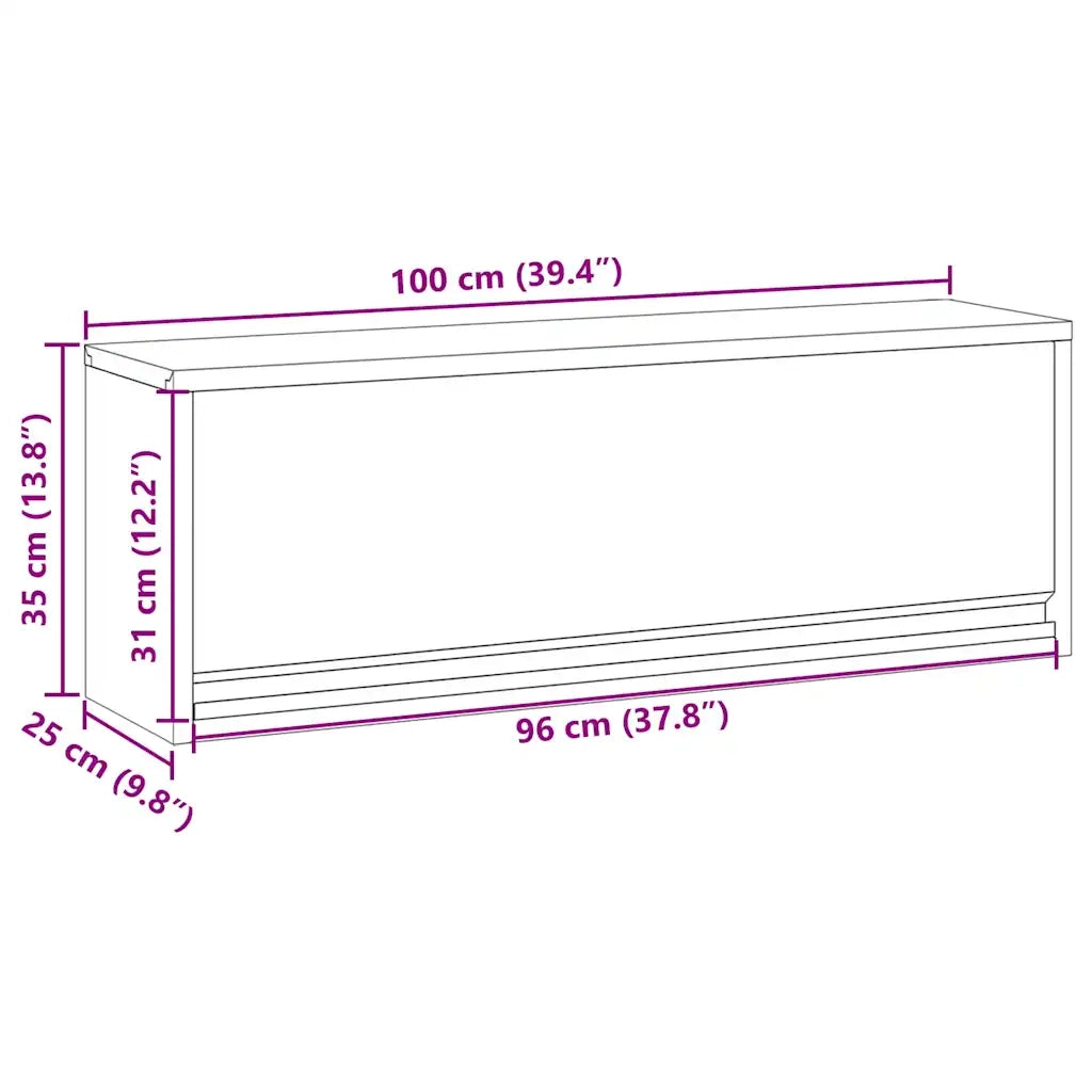 Mobile per attrezzi Rosso e Grigio 100 x 25 x 35 cm CFW7334982